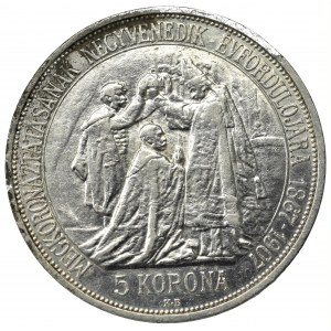 Węgry, Franciszek Józef, 5 koron 1907 - 40-lecie koronacji
