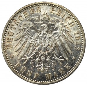 Germany, Preussen, 5 mark 1913