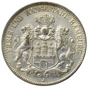 Germany, Hamburg, 5 mark 1903