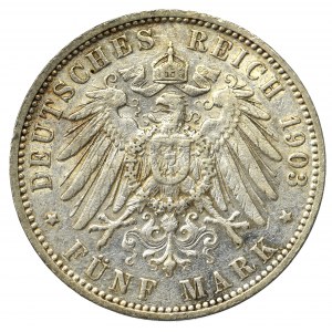 Germany, Hamburg, 5 mark 1903