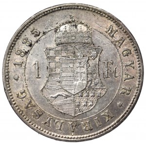 Hungary, Franz Joseph, 1 forint 1885, Kremnitz