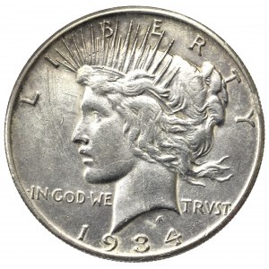 USA, 1 dolar 1934 Peace dollar