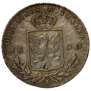 Niemcy, Prusy, Fryderyk Wilhelm III, 1/3 talara 1800 A, Berlin