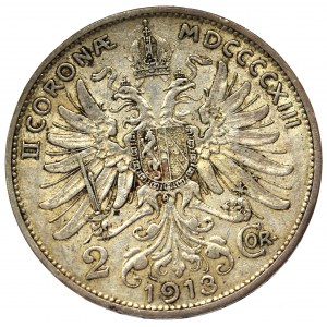 Austria-Hungary, 2 corona 1913