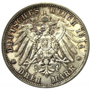 Niemcy, Prusy, 3 Marki 1914