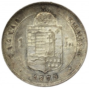 Hungary, Franz Joseph, 1 forint 1879, Kremnitz