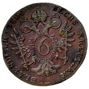 Austria, Franz II, 6 kreuzer 1800