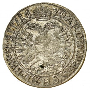 Śląsk, Leopold I, 3 krajcary 1670 SHS, Wrocław