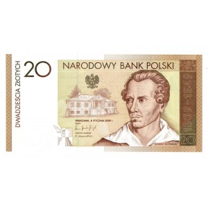 III RP, 20 złotych 2009 - Juliusz Słowacki