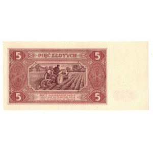 PRL, 5 złotych 1948 E