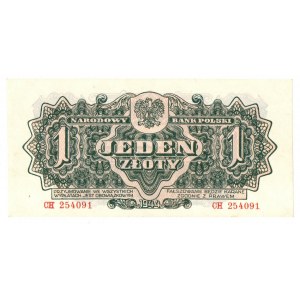 PRL, 1 złoty 1944 CH - obowiązkowym
