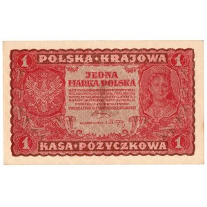 II Rzeczpospolita, 1 marka polska 1919 I SERIA DD