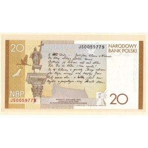 III RP, 20 złotych 2009 - Juliusz Słowacki