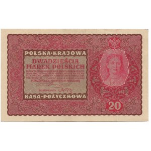 II Rzeczpospolita, 20 marek polskich 1919 II SERJA EB