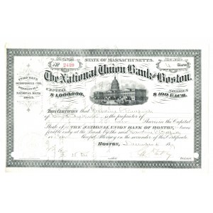USA, Akcja The National Union Bank of Boston 1899