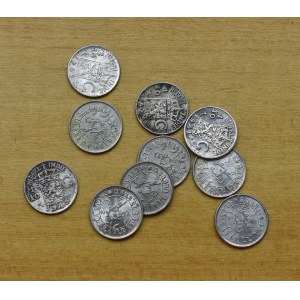 Indie holenderskie, Zestaw monet 1/10 guldena