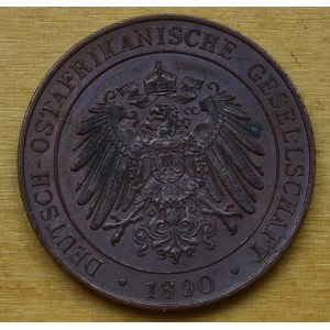 Niemiecka Afryka Wschodnia, 1 pesa 1890, Berlin