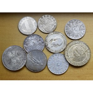 Austria, zestaw monet srebro