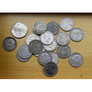 Austria, Franz Joseph, set silver coins