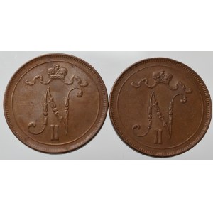 Rosyjska okupacja Finlandii, Mikołaj II, Zestaw 10 pennia 1916