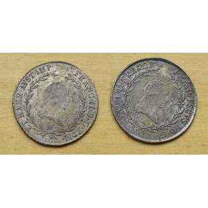 Austria, zestaw 2 x 20 krajcarów