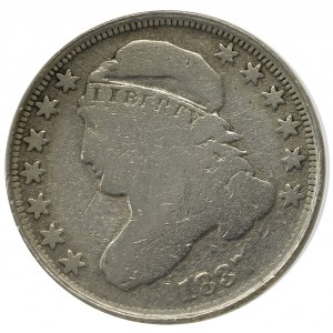 USA, 10 centów 1837