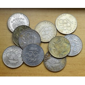 PRL, zestaw srebrnych monet - olimpiada (10 egzemplarzy)