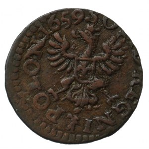 Jan II Kazimierz, Szeląg koronny 1659 - rzadki rocznik