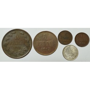 Rosyjska okupacja Finlandii, Zestaw monet