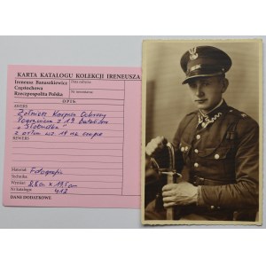 II RP, Photograph of a private of the 19th Baon KOP Słobudka from the collection of I. Banaszkiewicz