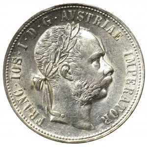 Austria-Hungary, Franz Joseph I, 1 florin 1881