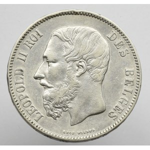 Belgium, 5 francs 1869