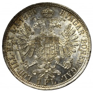 Austria, Franz Joseph, 1 florin 1886