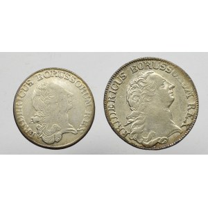 Germany, Preussen, set 1/3 and 1/6 thaler