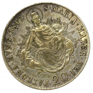 Hungary, 20 kreuzer 1847