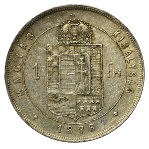 Hungary, Franz Joseph, 1 forint 1876, Kremnitz
