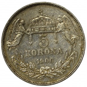 Hungary, Franz Joseph, 5 korona 1900