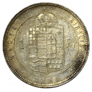 Hungary, Franz Joseph, 1 forint 1880, Kremnitz