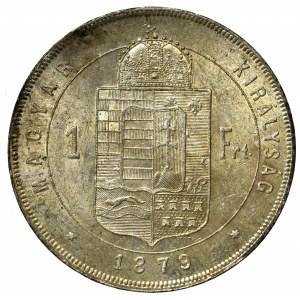 Hungary, Franz Joseph, 1 forint 1879, Kremnitz