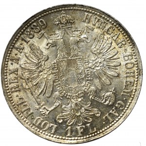 Austria, Franz Joseph, 1 florin 1889