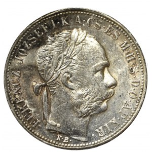 Hungary, Franz Joseph, 1 forint 1884, Kremnitz