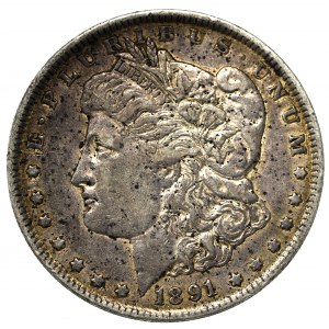 USA, 1 dolar 1891 Morgan dollar