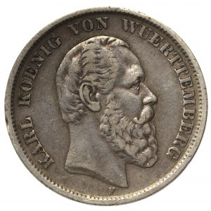 Germany, Preussen, 5 mark 1876