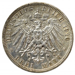 Germany, Preussen, 3 mark 1910