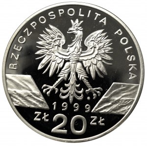 III RP, 20 złotych 1999 Wilk