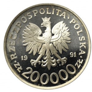 III RP, 200.000 złotych 1991 Konstytucja