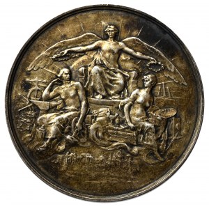 Polska, Medal nagrodowy Powszechnej Wystawy Krajowej we Lwowie, 1894 - srebro