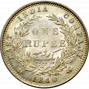 Indie, 1 rupia 1840