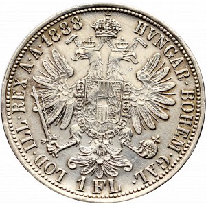 Austria-Hungary, Franz Joseph I, 1 florin 1888