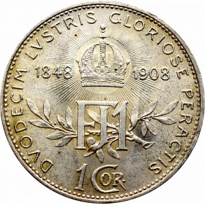 Austria-Hungary, 1 corona 1908